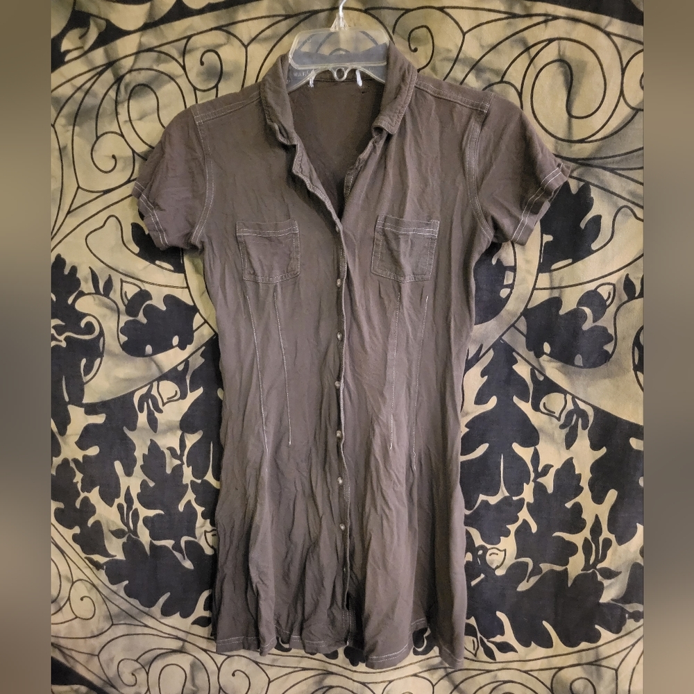 Button up Green dress size small